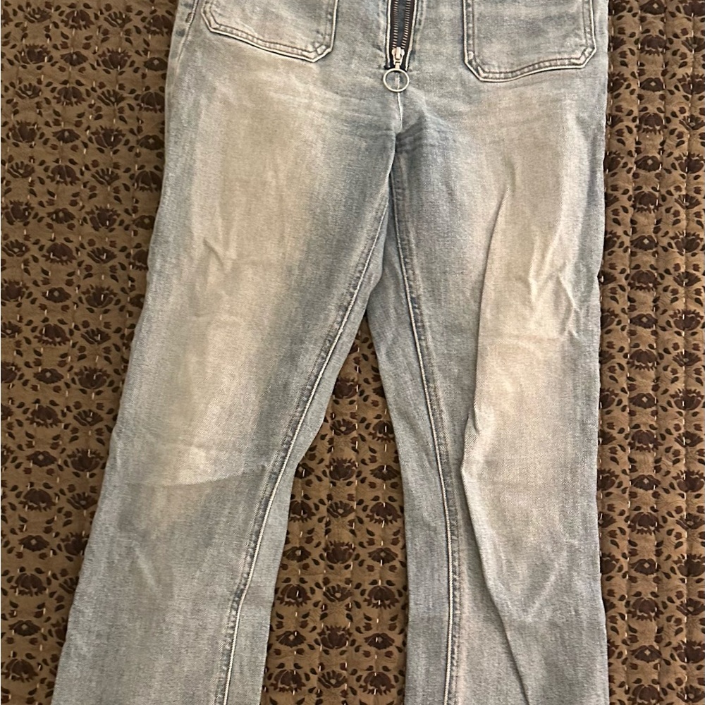 Aritzia High Rise Light Blue Jeans